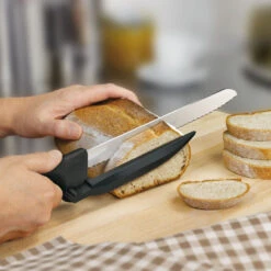 Swiss Classic 8" Serrated DUX-Knife With Adjustable Slicing Guide By Victorinox -Professional Kitchen Tool Store vf6866321 slicingbread x1000 4cd18568 8e47 4881 b791 dd180096a8e6