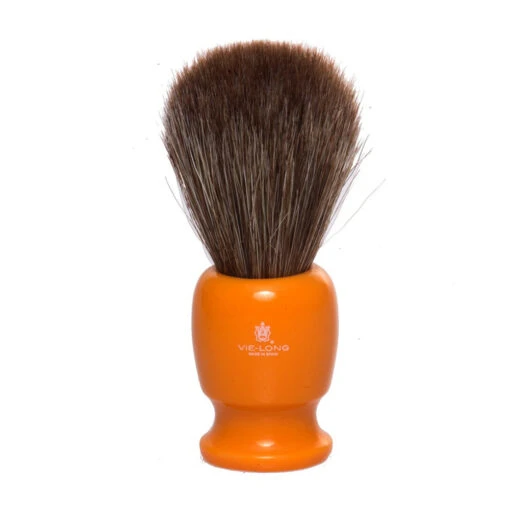 Vie-Long Brown Horse Hair Shaving Brush - Acrylic Butterscotch Handle -Professional Kitchen Tool Store vl12750x1000