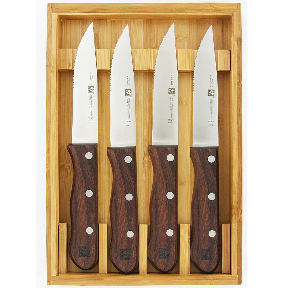Zwilling TWIN 4-Piece Steakhouse Steak Knife Set 3 Zwilling TWIN 4-Piece Steakhouse Steak Knife Set